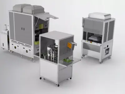 Combination of laminating machine 3D model