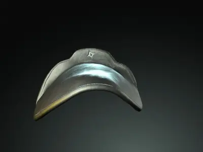 Japan Samurai Sode Low-poly 3D model