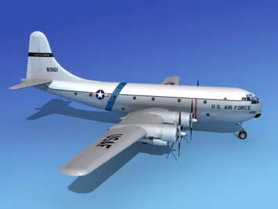 Boeing C-97 Stratofreighter V04 3D model