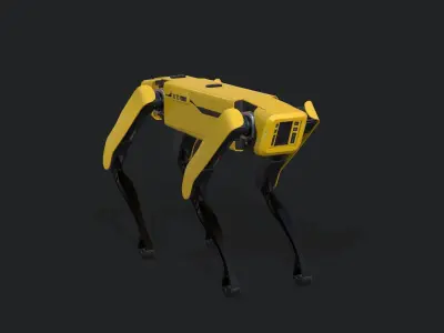 Robot Dog Low-poly 3D model