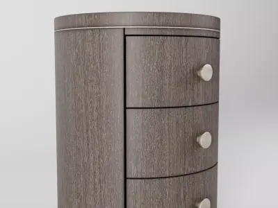 Modern Mood Round Nightstand Free 3D model