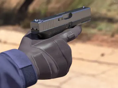 Glock G19 9mm Pistol 3D model