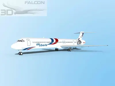 Falcon3D MD-80 Air Liberte 3D model
