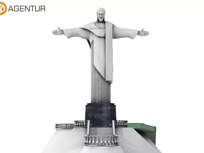 Christ the Redeemer Brasil 3D model