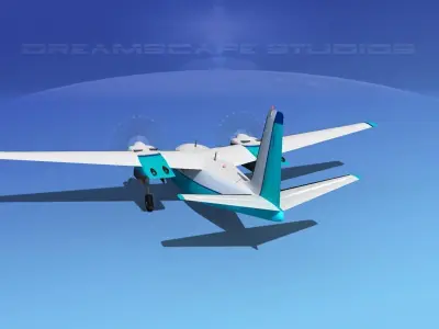 Aero Commander 500 V03 3D model