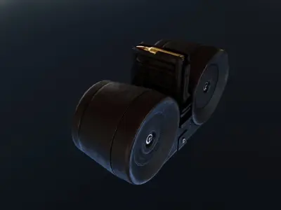 HK XM8 G36 Drum Magazine Low-poly 3D model