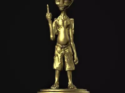 Paul the Alien 3D Printing Creation 3D print model