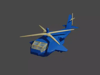 Helicopter 3D model