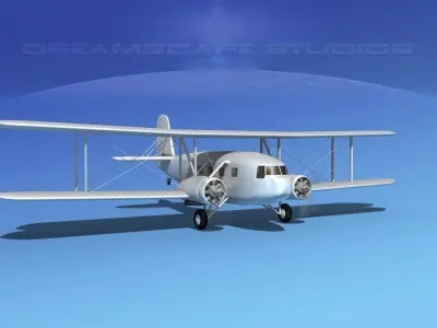 Curtiss Condor Bare Metal 3D model