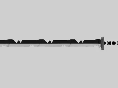SWORD MODEL Low-poly 3D model 11