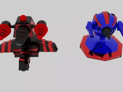 Scifi Turret  3D model