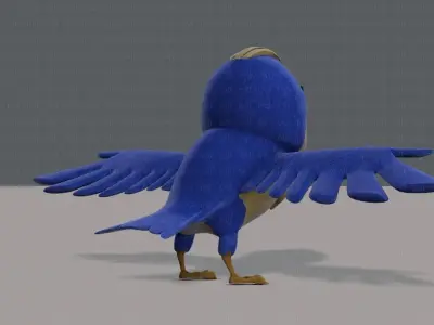 Bird V01 Low-poly 3D model