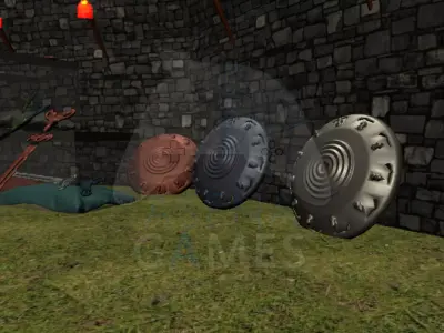 SABER AND SHiELD ASSETS BY ASENA GAMES STUDiO 3D model