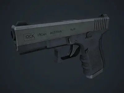 Weapons Pack Low Poly Mobile Ready Low-poly 3D model