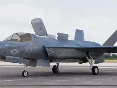 Lockheed Martin F-35B Lightning II Marines STOVL 3D model