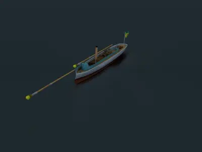 Alfa III Spearhead Torpedo Boat Low-poly 3D model