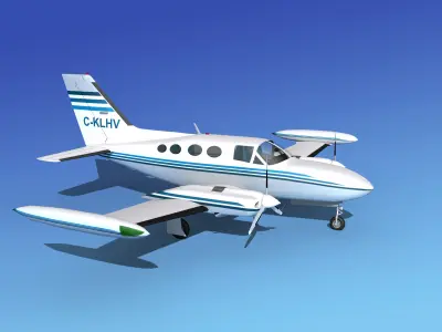 Cessna 421 Golden Eagle V05 3D model