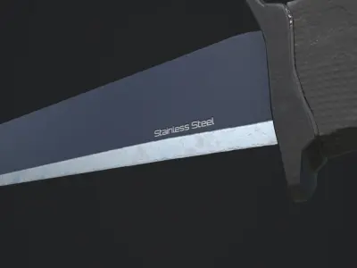 Survival Machete Low-poly 3D model