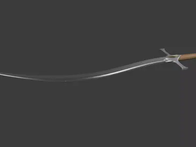 Kilich Low-poly 3D model