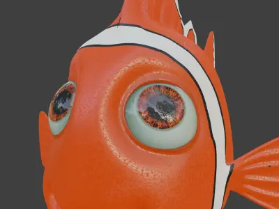 small nemo fish made in blender Low-poly 3D model