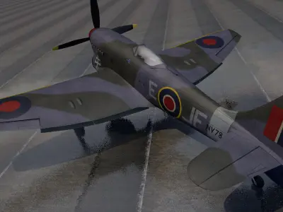 Hawker Tempest Mk-5 3D model