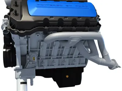 Boss V8 Engine 3D model