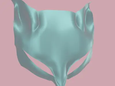 Kitsune Mask Free 3D model