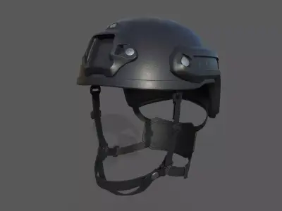 Military Helmet Low-poly 3D model