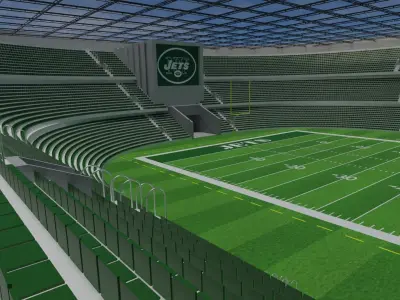 New York Jets - American Football Stadium Low-poly 3D model