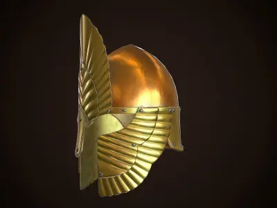 Archon Helmet 01 Low-poly 3D model