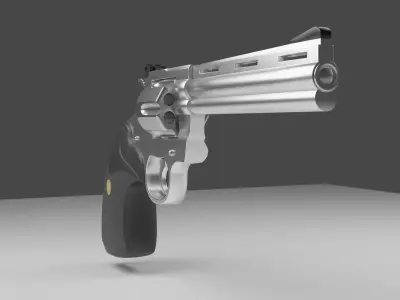 Revolver Colt Python 357 3D model