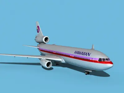 McDonnell Douglas MD-11 Hawaiian 3D model