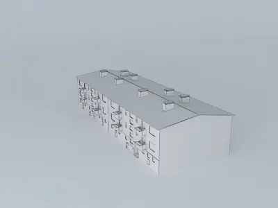 Caprag older residential building Free 3D model