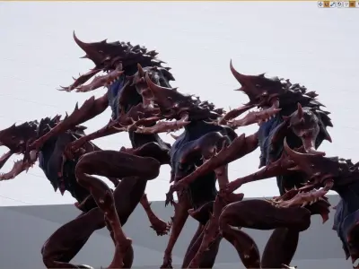 Insectoid Low-poly 3D model