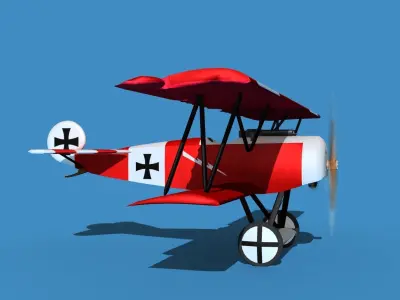 Fokker D-VI V03 3D model