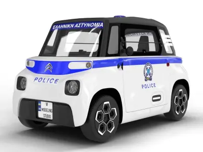 Citroen Ami 2020 Police 3D model