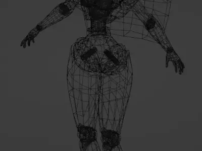 Queen Vexus Low-poly 3D model