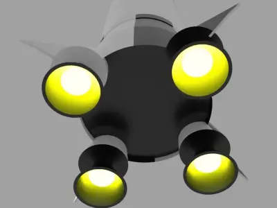 Saturn V Spaceship Free 3D model