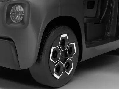 Citroen Ami 2020 Police HQ interior 3D model