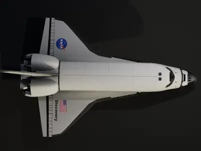 Space Shuttle Discovery Low-poly 3D model