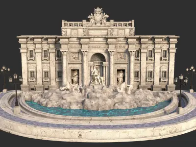 Trevi Fountain 3D model