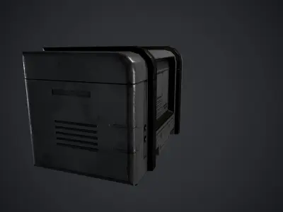 Sci-Fi Create Low-poly 3D model