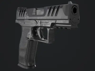 Walther PDP Full-Size Low-poly 3D model