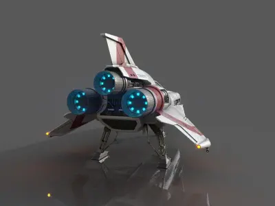 Viper Mk2 fan art Low-poly 3D model