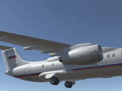 Antonov AN-148 Low-poly 3D model