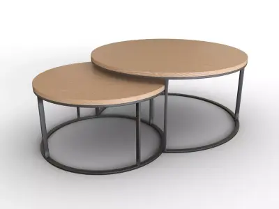 Round coffee table  Free 3D model