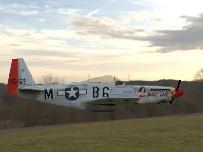 North American P-51 Mustang 3D model
