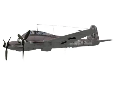 Messerschmitt Me 410 A1U2R4 Hornisse 3D model