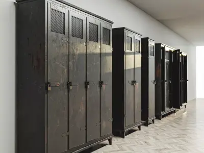 Military Locker Pack 2 Low-poly 3D model