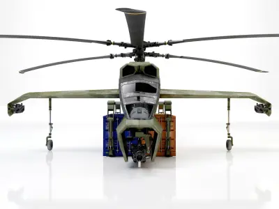 Helicopter cargo prototype 3D model